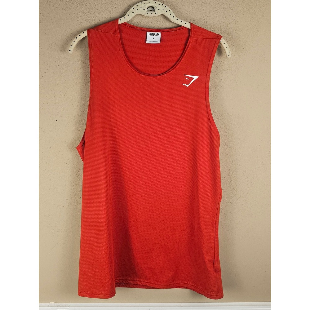 Gymshark Mens Red Arrival Tank Top Medium